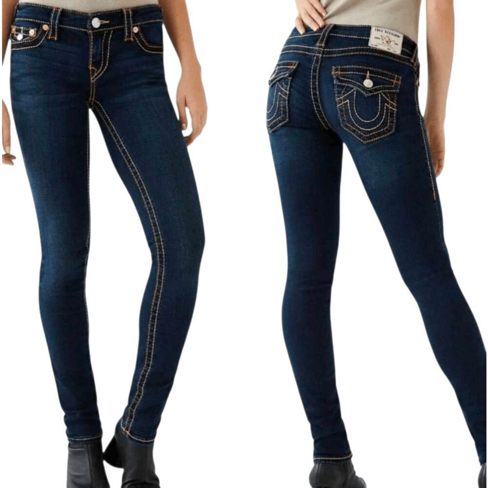 TRUE RELIGION Julie Dark Wash Jeans Size 26